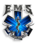 Collectible EMS/EMT Decals (4in,4pack), Share Your Appreciation and Support with Our Vinyl On Call for Life EMS Stickers for Your Home, Car, Cases and More, Souvenir Gifts for EMS/EMT