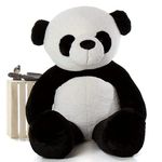 HUG 'n' FEEL SOFT TOYS Teddy Bear 6 feet, Soft Toy, Teddy Bear 6 feet for Girls, Teddy Bear 6 feet for Girls, Soft Toys for Kids, Birthday Gift for Girls,Wife,Girlfriend,Husband(Panda, 6 feet)