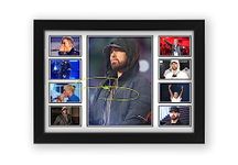 Eminem Autograph Poster Print - Limited Edition Collage Of The Music Legend - Signed Collector Merchandise For Fans And Rap Music Lovers (Framed, A4 (30x20cm))