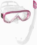 CRESSI Onda Combo Set Transparent/Pink - Onda Mask + Snorkel Mexico, Transparent/Pink, One Size, Unisex Adult