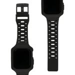 URBAN ARMOR GEAR Rip Curl x UAG Compatible with Apple Watch Band 45mm with Watch Case for iWatch Series 9/8/7 Huntington Black, Silicone Tatical Waterproof Surfing Adjustable Replacement Watch Strap