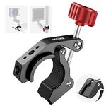 NEEWER Super Clamp with Cold Shoe and 1/4" 3/8" Threaded Holes, Max Load 4.4lb/2kg, Crab Shaped Camera Clamp Mount for Most Photography Accessories, Compatible with SmallRig Magic Arms, Red, ST81