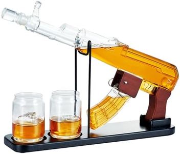 Kollea Cool Whiskey Decanter Gift Set with 2 Shot Glass