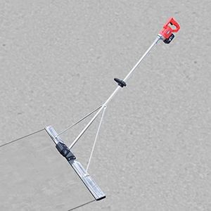 Power Concrete Screed Vibratory Kit Concrete Finishing Tool with 5ft Board, Battery Powered Concrete Surface Leveling Tamper Ruler, Cordless Electric Screed Cement Finishing Vibrating Machine