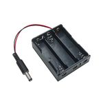 Electronic Spices 18650 3.7v 3 Battery Holder Hard Plastic Case With 5.5mm Pin Pack of 1 (3.7v X 3 Battery = 11.1volt)