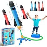 HappyGoLucky Kids Toys Age 3-12, Stomp Toy Rockets Toys for 4-10 Year Old Boys Garden Toys 3-9 Year Old Boys Girls Gifts Rocket Toy Launcher Boys Toys Age 5 6 7 Christmas Xmas Gifts for Kids