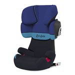 Cybex Silver Solution X2-Fix Child's Car Seat, with Reclining Headrest and ISOFIX Compatible, Group 2/3 (15-36 kg), From Approx. 3 to Approx. 12 Years, Blue Moon