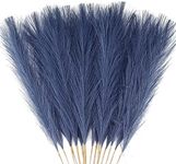 Acfruits Faux Pampas Grass Decor, 21.7" Pompas Grass Flower Arrangement and Vase Filler for Boho Home Wedding Decoration