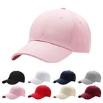 Interstellar Fire Baseball Cap Men Women - Classic Adjustable Plain Hat (Pink)