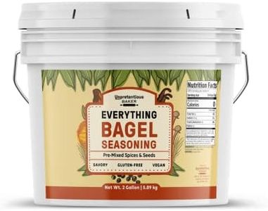 Unpretentious Everything Bagel Seasoning, 2 Gallon Bucket, Add Texture & Flavor to Any Recipe, Mix of Sesame Seeds, Garlic, Onion & Salt