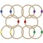10 Pcs Multicolor Rope Ring Toss Ga