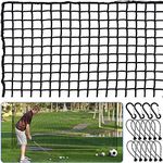Golf Net - Sports Practice Barrier Net – Golf Practice Net - Heavy Duty Nylon Golf Nets for Backyard Driving Sports Netting 10x10ft/10x15ft/10x20ft - Golf Accessories (10 x10 ft)