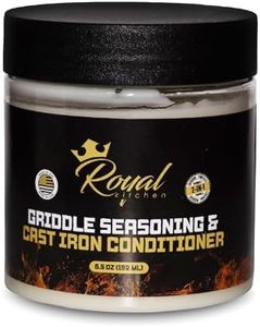 Royal Kitchen Cast Iron & Carbon Steel Seasoning Conditioner 2-IN-1 | 6.5 OZ | Effective For Restoring, Protecting & Conditioning Blackstone Griddle, Cast Iron and Carbon Steel Cookware Food Safe and easy to use conditioner