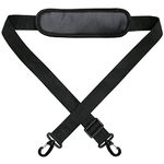 Adjustable Padded Shoulder Bag Strap Belt Laptop Briefcase Handbag Travel Gym (Black)