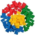 Strictly Briks Classic Bricks Starter Kit, Blue, Green, Red, and Yellow, 96 Pieces, 2x3 Inches, Building Creative Play Set for Ages 3 and Up, 100% Compatible with All Major Brick Brands