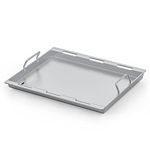 onlyfire Stainless Steel Rectangle Griddle Plancha with Handles,for Weber Spirit 200 Series, Spirit II 200 Series Gas Grills, Replacement Parts for Weber Spirit S-210 E-210 E-220