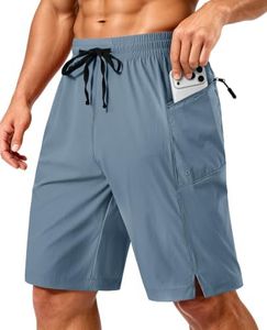 FOGFIRE Mens Swim Trunks Board Shorts Bath Suit with Pocket Gray Blue S