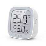 Tapo Tp-Link Digital Hygrometer Thermometer Tapo T315 Smart Temperature & Humidity Monitor | Real Time | Home Automation | Free Data Storage & Visual Graphs | Hub Required, Pack of 1