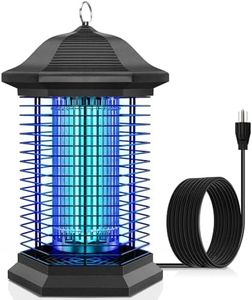 Amufer Bug Zapper for Outdoor & Indoor, Upgrade 4400V high Voltage 18W Power, Bionic UVA Light Wave, Efficient Trap and Kill, Mosquito Zapper, Fly Trap Perfect for Home, Garden, Patio