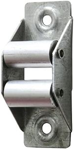 Amig - Guía de Acero con Rodillos de Aluminio para Recogedor de Persianas Enrrollables, Pasacintas Sólido y Duradero para Cintas de 22 mm de Ancho, Plateado