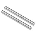 uxcell Round Steel Rod, 9.5mm HSS Lathe Bar Stock Tool 100mm Long, for Shaft Gear Drill Lathes Boring Machine Turning Miniature Axle, Cylindrical Pin DIY Craft Tool, 2pcs