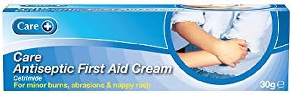 Care Antiseptic First Aid Cream, for Minor Burns, Abrasions and Nappy Rash, Suitable for All, Contains Cetrimide 0.5%, 30g Cream