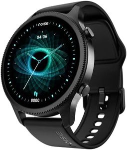 NoiseFit Halo 1.43" AMOLED Display, Bluetooth Calling Round Dial Smart Watch, Premium Metallic Build, Always on Display, Smart Gesture Control, 100 Sports Modes (Jet Black)