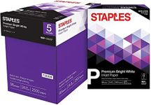 Staples Inkjet Paper – 8.5” x 11” Multipurpose, 24 lbs, 98Bright, 5-Reams/Carton