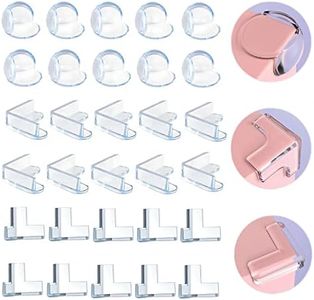 MAIHUO 30 Pcs Baby Safety Corner Guards,Clear Furniture Corner Guard,Baby Safety Desk Table Sharp Corner Cushion Padding,3 Size Models to Suit Different Tables