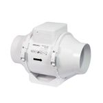 Airflow Aventa 100T In-Line Extractor Fan with Adjustable Timer (2-30 Minutes) – 21W Energy-Saving, 40-52 l/s Flow Rate, Compact Design (190x246x126 mm), IPX4 Rated, Fits 100mm Duct, 3-Year Warranty