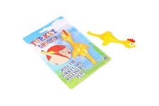 HENBRANDT 2 x Children’s Turkey Shooter 11cm Novelty Flick a Turkey Catapult for Kids Stretchy Chicken Slingshot Rubber Party Bag Favours Loot Bag Fillers Stocking Fillers for Boys and Girls