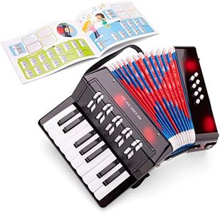 New Classic Toys Accordion with Music Book for Toddlers 3 Years Old Boys and Girls Baby Gifts, Kids Musical Instruments for Childrens Three Year Old