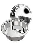 Mighty Paw Stainless Steel Dog Bowls - Durable Material - Won't Rust Or Discolor - Prevents Spills And Messes With Non-Slip Silicone Bottom - Holds Variety Of Dog Wet & Dry Food - Available In 3 Sizes