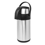 3L Stainless Steel Airpot - Tea Coffee Vacuum Flask | Handle litre Lightweight Air Pot - for Hot Chocolate, Soup, Hot Drinks - Extra Strong for Catering, Fishing, Camping, Hiking & Commercial