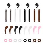 20 Pairs Eyeglass Retainer, Premium Silicone Anti-slip Eyeglass Holder, Multicolor Eyeglass Grips, Eyeglass Ear Hook, Round Eyeglass Retainers