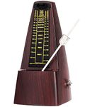 LMS Mechanical Metronome Universal Metronome for Piano Guitar Violin Drums Ukulele Track Beat and Tempo Loud Sound High Precision (Wood Grain)