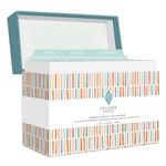 Designer Papers All-Occasion Greeting Card Boxed Assortment (24 Cards with Envelopes) Multicolor Striped Organizer Box – Birthday, Thank You, Get Well, Sympathy, Wedding, New Baby and Congratulations