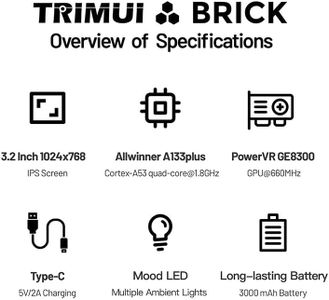 Trimui BRICK Retro Handheld Gaming Console – Portable Classic Games