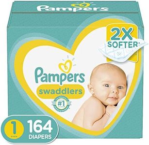 Diapers Newborn/Size 1 (8-14 lb), 164 Count - Pampers Swaddlers Disposable Baby Diapers, Enormous Pack