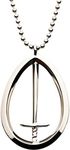 Marvel WandaVision S.W.O.R.D Steel Necklace, 18" Chain, Metal, No Gemstone