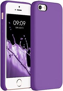 kwmobile Case Compatible with Apple iPhone SE (1.Gen 2016) / iPhone 5 / iPhone 5S Case - TPU Silicone Phone Cover with Soft Finish - Orchid Purple