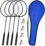 KH 2-4 Player Badminton Rackets Set