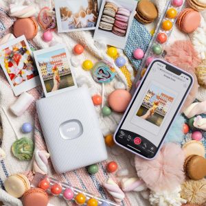 INSTAX Mini Link2 Photo Printer – Clay White, Portable Instant Prints