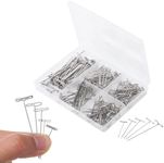 Mr. Pen- T Pins, 220 Pack, Assorted Sizes, T-Pins, T Pins for Blocking Knitting, Wig Pins, T Pins for Wigs, Wig Pins for Foam Head, T Pins for Sewing, Wig T Pins, Blocking Pins, T Pins for Office Wall