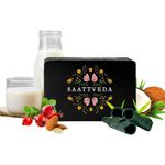 Saattveda® Natural Charcoal- Rose Organic Soap | Best Tan Removal Ayurvedic Handmade Soap For Exfoliation, Brightening, Men & Women | All Skin Types | Infused with Raw charcoal & Rose oil (120gm X6Pc)