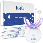 Luelli Teeth Whitening Kit with 32 LED Lights (color) - Carbamide Peroxide - Teeth Whitener for Sensitive Teeth | Enamel Safe - Wireless Tray and (3) Carbamide Peroxide Whitening Gel Pen for Home | Travel