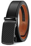 CHAOREN Mens Belt Leather Ratchet 1 3/8" for Casual Jeans - Micro Adjustable Belt Fit Everywhere