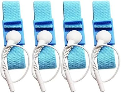 Adjustable Estim Wrist Strap Components 4pcs Blue Stim Loops 4pcs White Wires