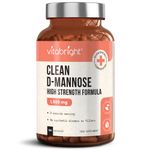 D Mannose Capsules (not Tablets) 180 Capsules, 1500mg per Serving, You Can Open Caps & Mix VitaBright D-Mannose Powder in Drinks for Urine Infection & UTIs, Dmannose for Urinary Infections, Made in UK