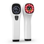 KTS Portable Red Light Therapy Device, Infrared Light Therapy Pain Relief, Cold Red Light Human Pet Therapy Device for Joint and Muscle,Knee,Shoulder,Back,Neck Reliever (12 x 650nm&4X 808nm)